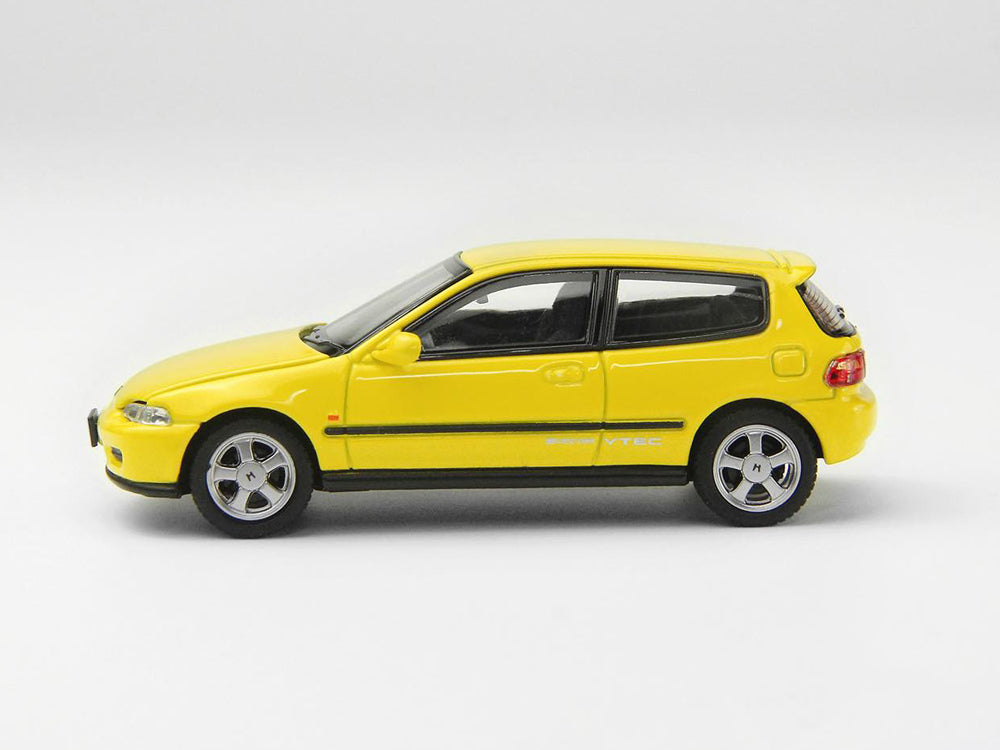 LCD 1/64 Honda Civic EG6 Yellow - Diecast Toyz Australia