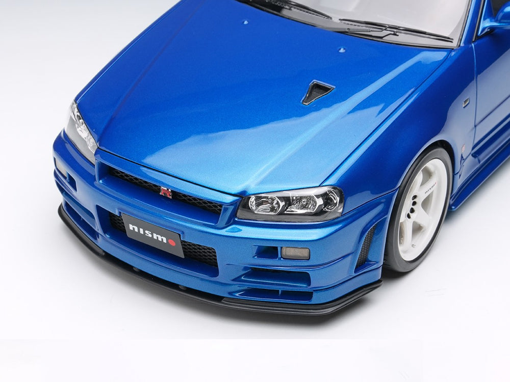 Make Up Model 1/18 Nissan Skyline GTR R34 S-Tune NISMO 2004 Bayside Blue