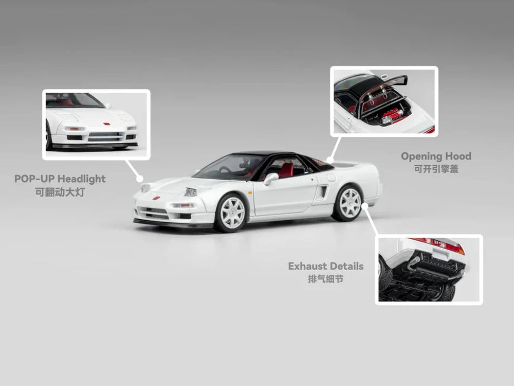 Micro Turbo 1/64 Honda NSX-R NA1 Metallic White
