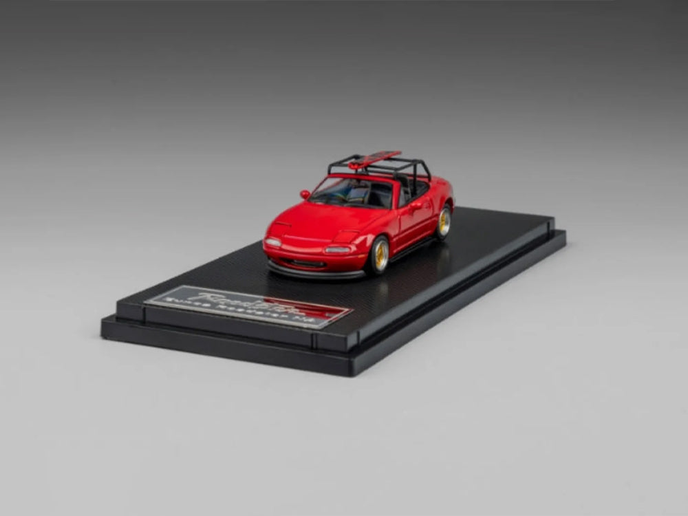 Micro Turbo 1/64 Mazda MX5 Eunos Roadster Baked Red
