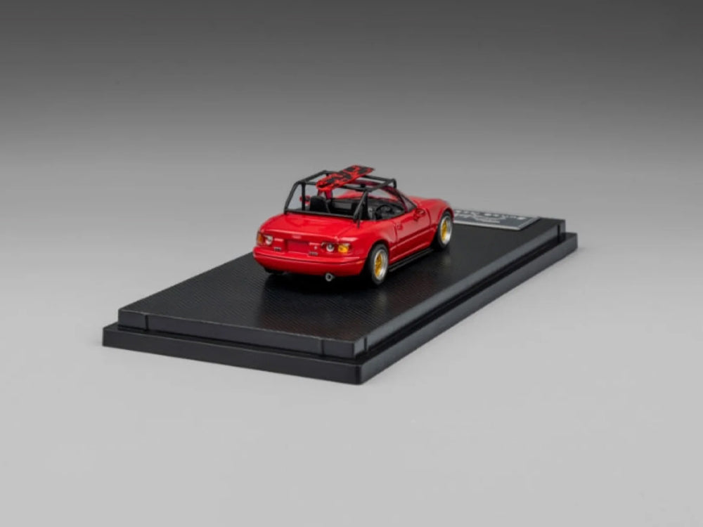 Micro Turbo 1/64 Mazda MX5 Eunos Roadster Baked Red