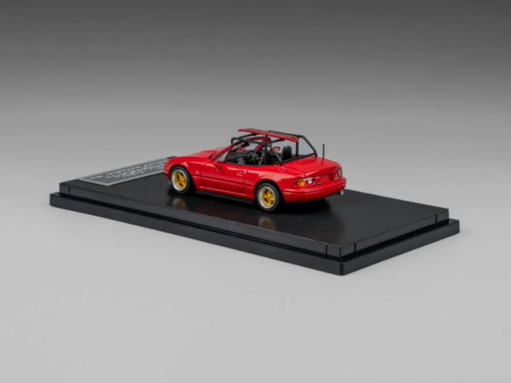 Micro Turbo 1/64 Mazda MX5 Eunos Roadster Baked Red