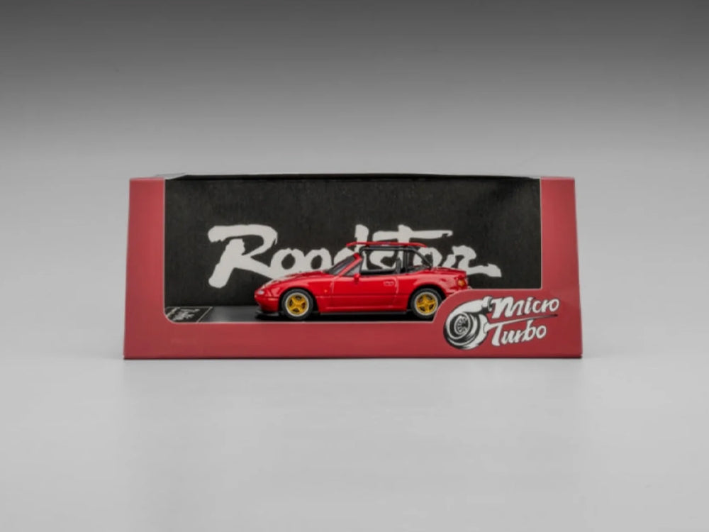Micro Turbo 1/64 Mazda MX5 Eunos Roadster Baked Red