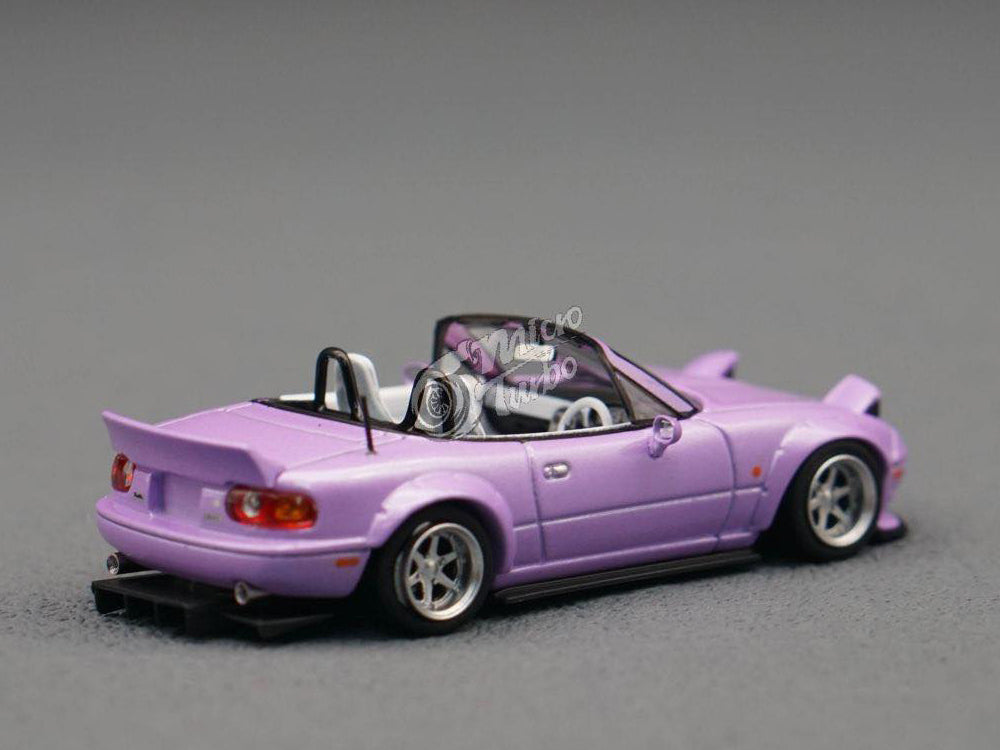 Micro Turbo 1/64 Mazda MX5 Pandem Rocket Bunny Purple - Diecast Toyz Australia