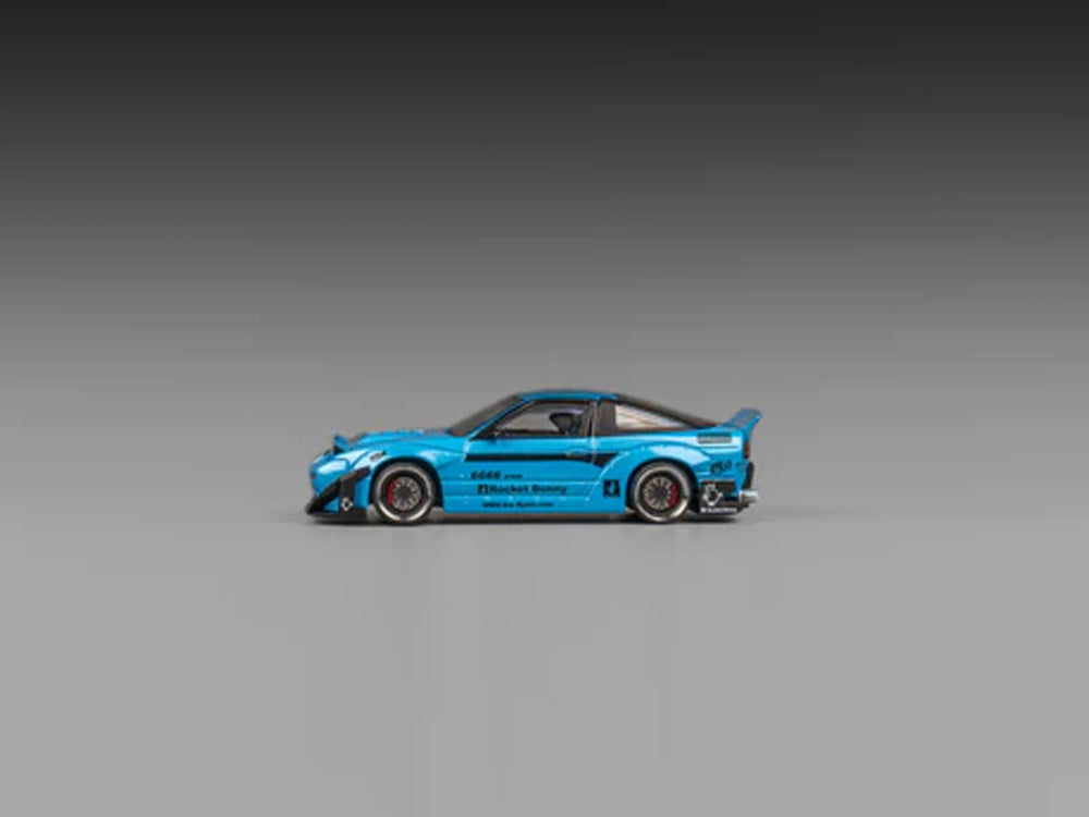 Micro Turbo 1/64 Nissan Silvia 180SX Rocket Bunny Metallic Blue