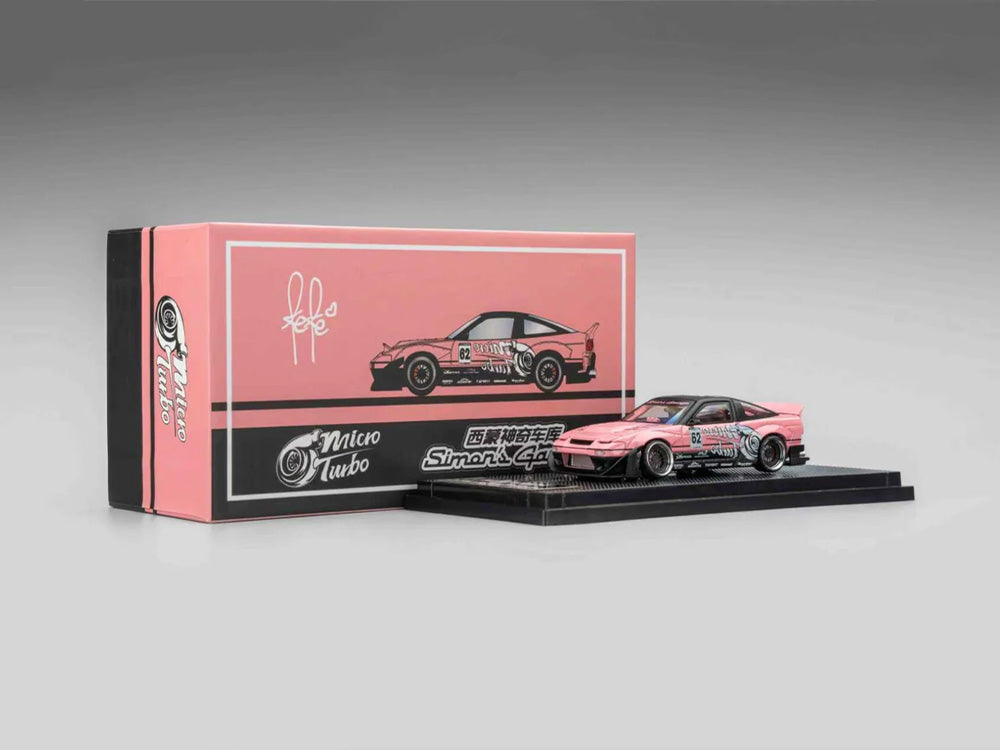 Micro Turbo 1/64 Nissan Silvia 180SX Rocket Bunny Metallic Pink