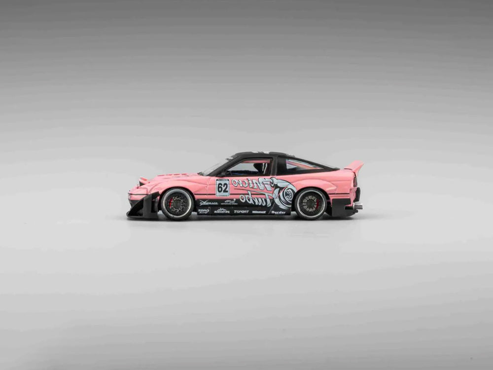 Micro Turbo 1/64 Nissan Silvia 180SX Rocket Bunny Metallic Pink