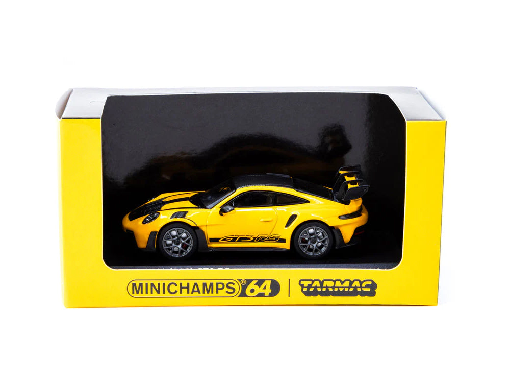 MiniChamps 1/64 Porsche 911-992 GT3 RS Signal Yellow - Diecast Toyz Australia