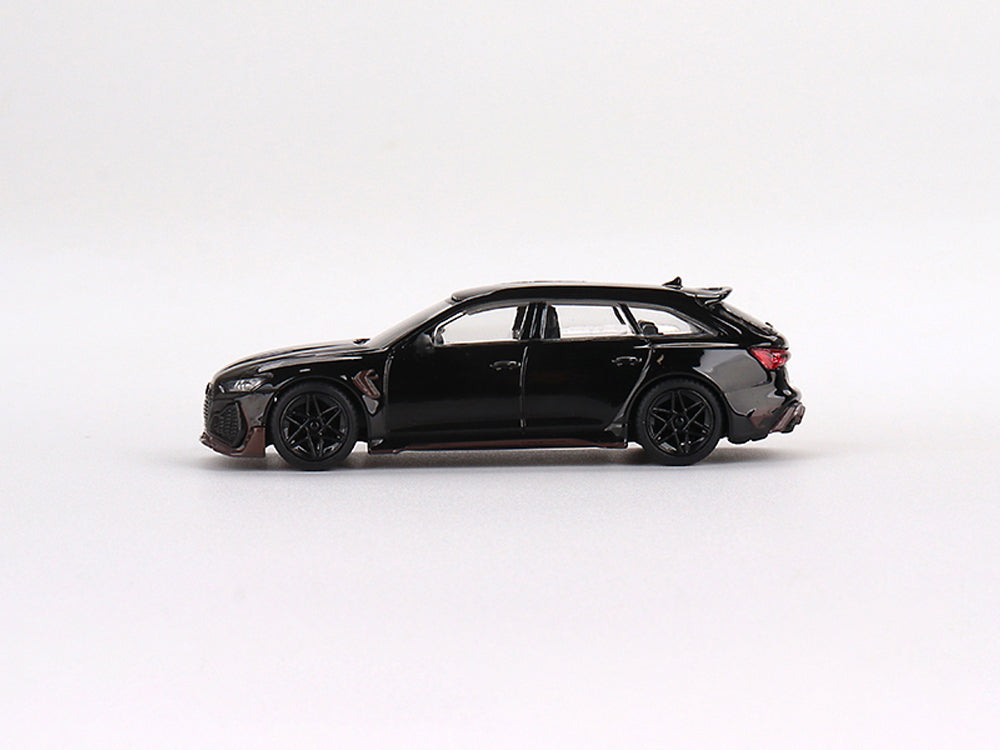 MiniGT 1/64 ABT Audi RS6 Johann Signature Black - Diecast Toyz Australia
