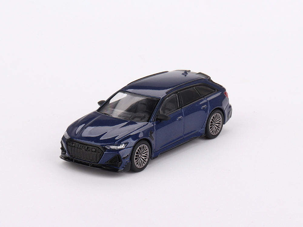 MiniGT 1/64 ABT Audi RS6 Navarra Blue Metallic - Diecast Toyz Australia