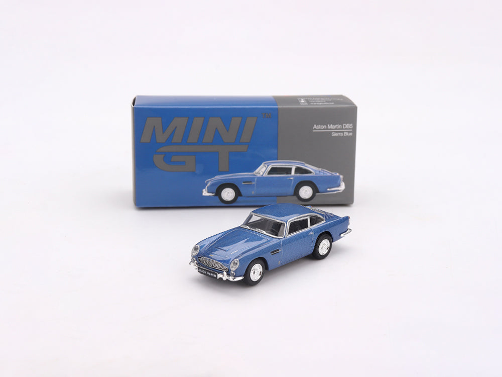 MiniGT 1/64 Aston Martin DB5 Sierra Blue - Diecast Toyz Australia