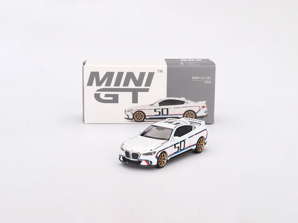 MiniGT 1/64 BMW CSL 3.0 White