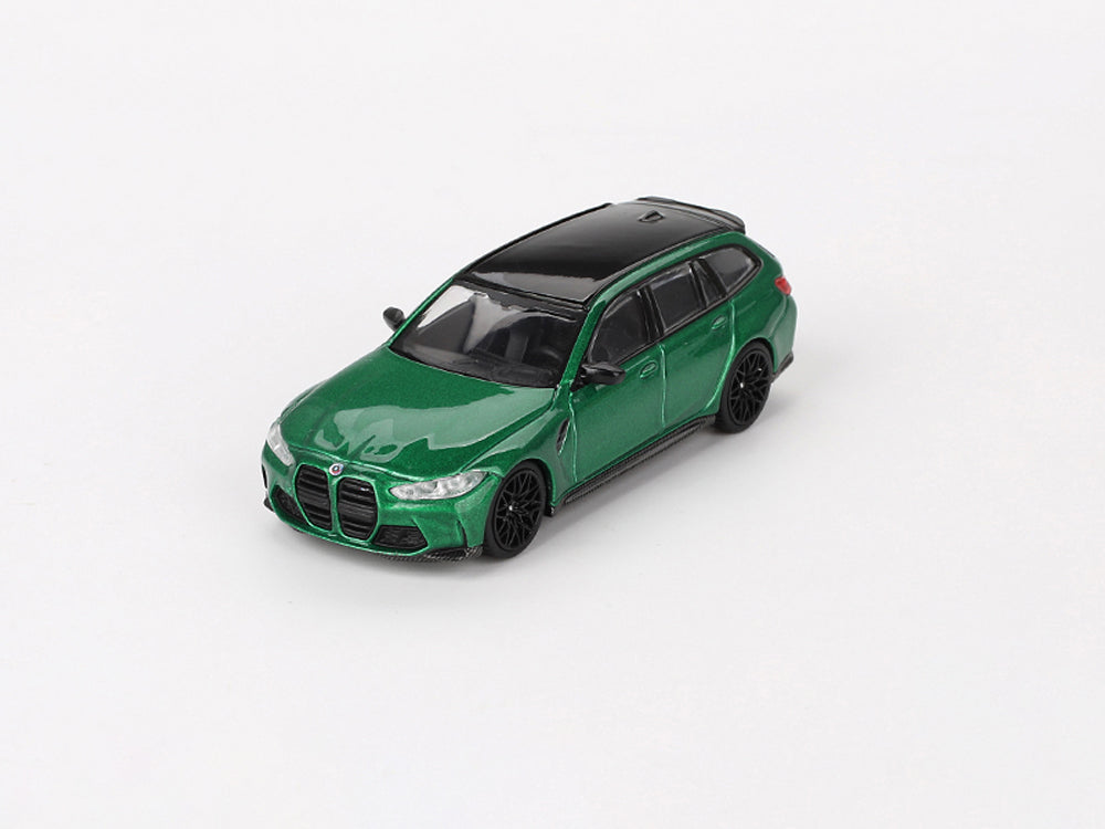 MiniGT 1/64 BMW M3 Competition Touring G81 Isle of Man Green Metallic - Diecast Toyz Australia