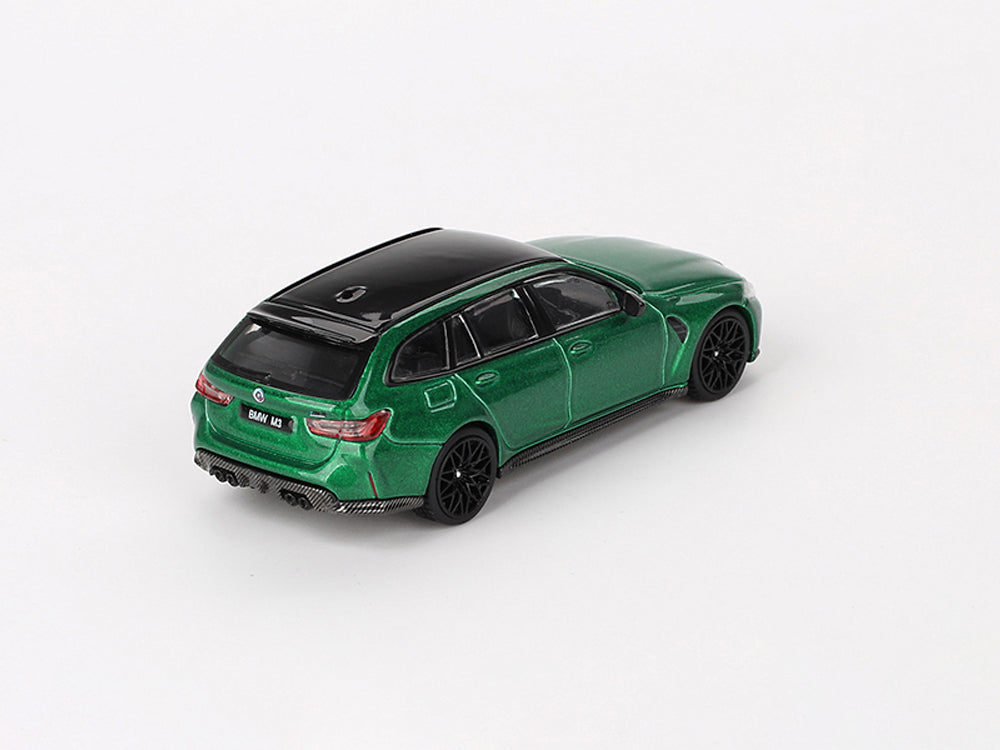 MiniGT 1/64 BMW M3 Competition Touring G81 Isle of Man Green Metallic - Diecast Toyz Australia