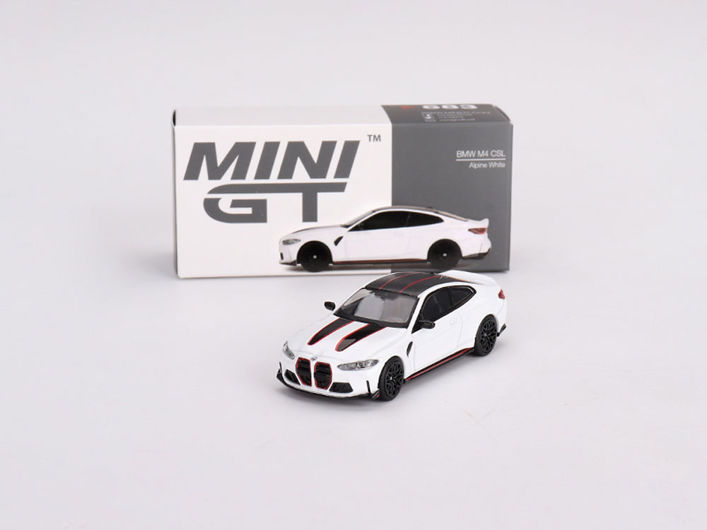 MiniGT 1/64 BMW M4 CSL Alpine White - Diecast Toyz Australia