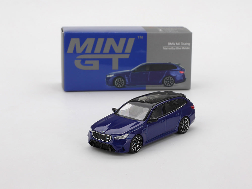 MiniGT 1/64 BMW M5 G90 Touring Marina Bay Blue Metallic - Diecast Toyz Australia