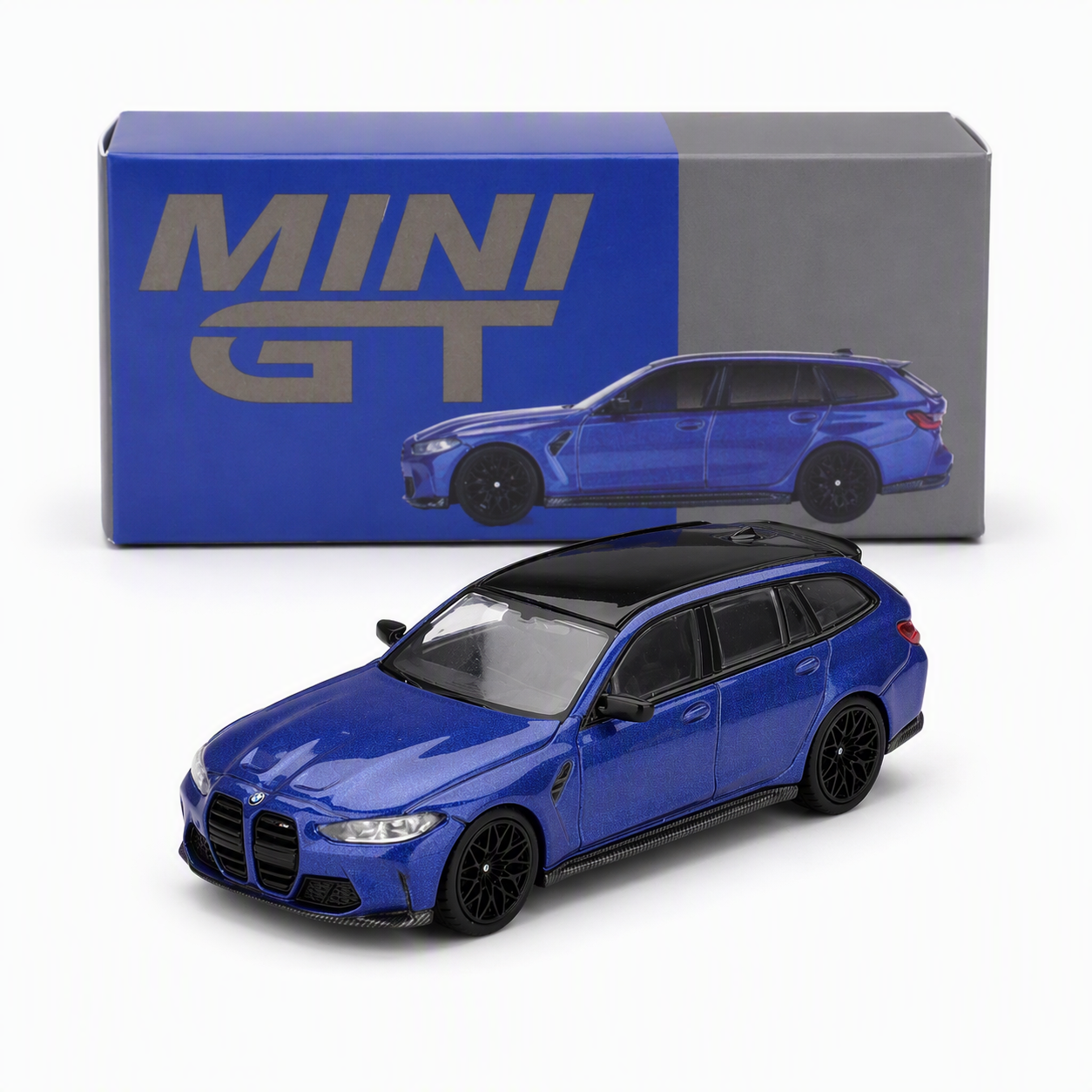 MiniGT 1/64 BMW M5 G90 Touring Portimao Blue Metallic - Diecast Toyz Australia