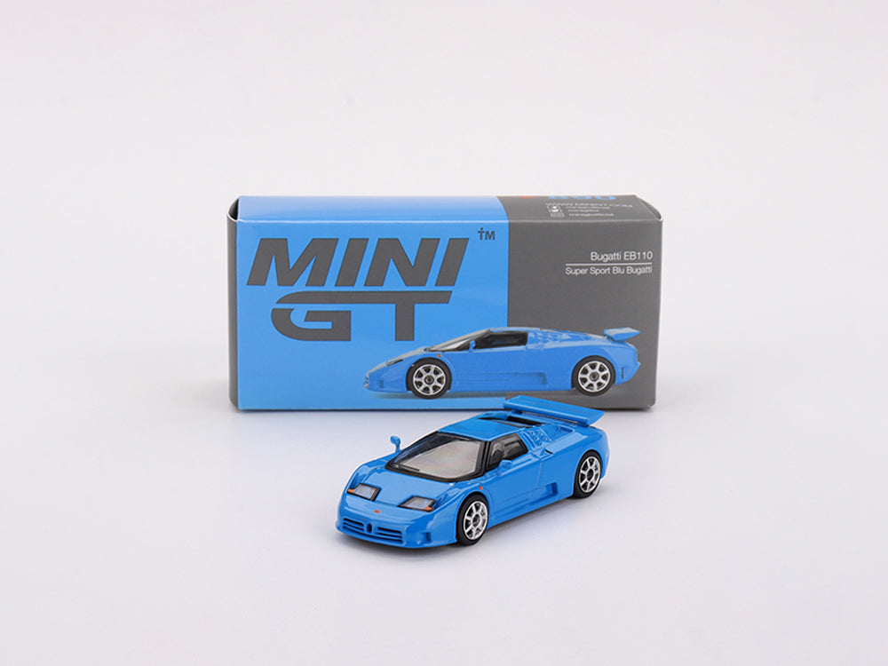 MiniGT 1/64 Bugatti EB110 Super Sport Blu Bugatti