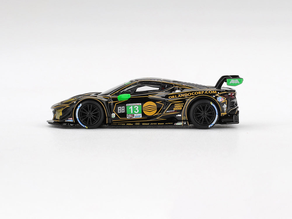 MiniGT 1/64 Chevrolet Corvette Z06 GT3.R #13 AWA 2025 IMSA Daytona 24Hrs Black&nbsp;