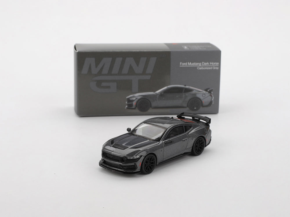 MiniGT 1/64 Ford Mustang Dark Horse 2024 Carbonized Gray