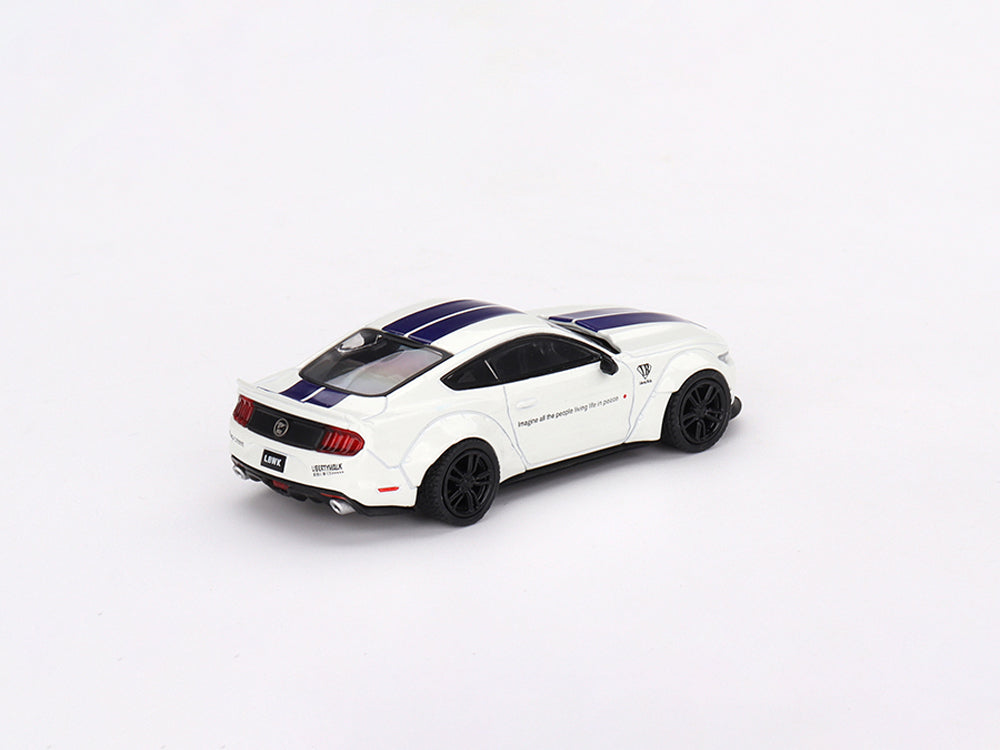 MiniGT 1/64 Ford Mustang GT LB-Works White - Diecast Toyz Australia
