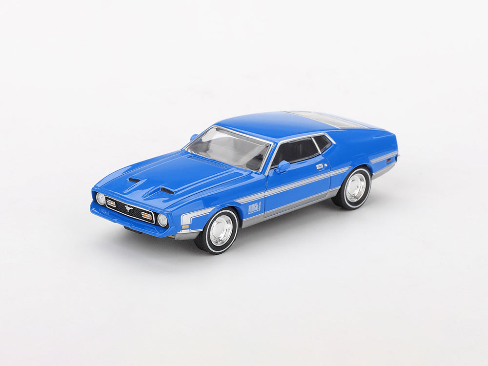 MiniGT 1/64 Ford Mustang Mach 1 Grabber Blue