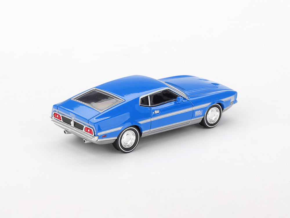 MiniGT 1/64 Ford Mustang Mach 1 Grabber Blue