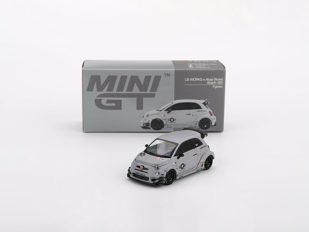 MiniGT 1/64 LB-Works X Abas Works ABARTH 595 Fighters Grey