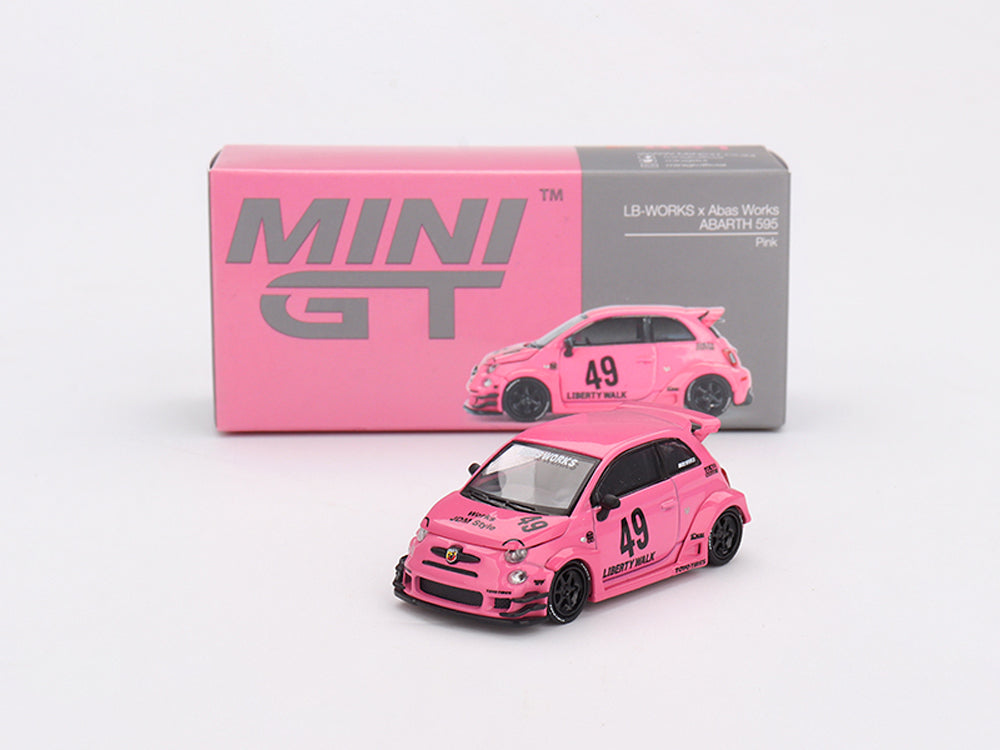 MiniGT 1/64 LB-Works X Abas Works ABARTH 595 Pink