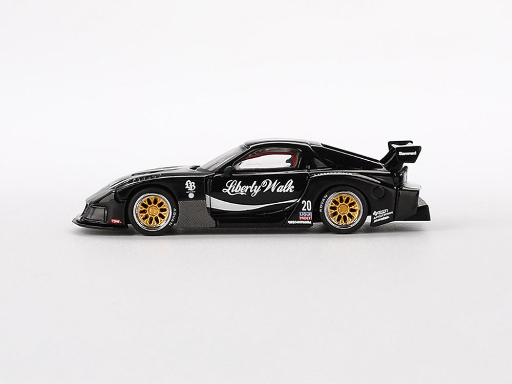 MiniGT 1/64 LBWK Mazda RX7 Super Silhouette Black - Diecast Toyz Australia