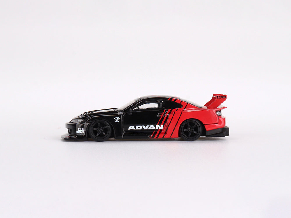 MiniGT 1/64 LB Super Silhoutte Nissan Silvia S15 Advan - Diecast Toyz Australia