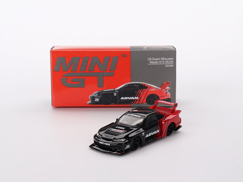 MiniGT 1/64 LB Super Silhoutte Nissan Silvia S15 Advan - Diecast Toyz Australia