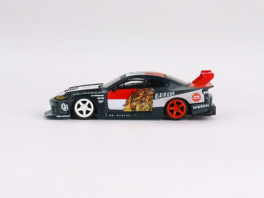 MiniGT 1/64 LB Super Silhoutte Nissan Silvia S15 GARUDA - Diecast Toyz Australia