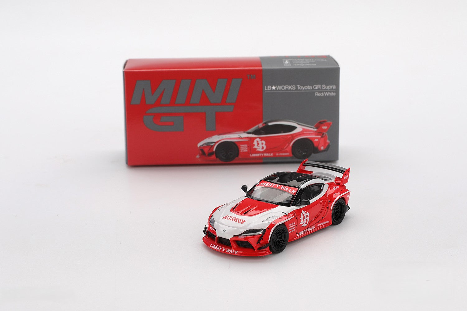 MiniGT 1/64 LB★WORKS Toyota GR Supra Red/White