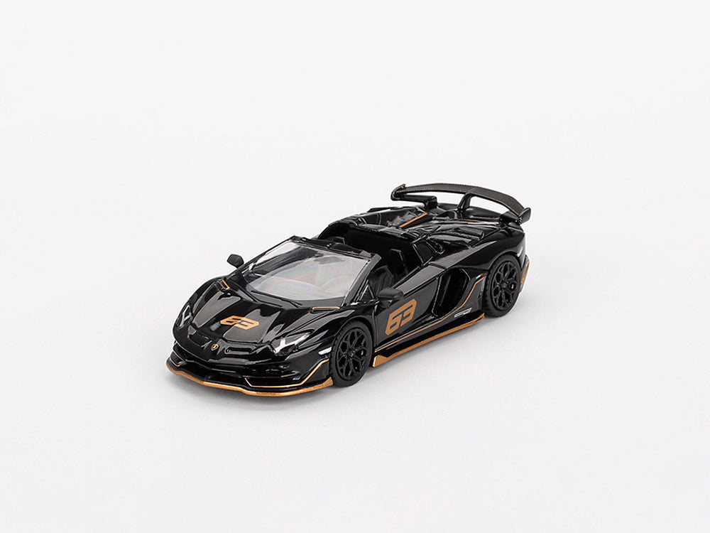 MiniGT 1/64 Lamborghini Aventador SVJ 63 Roadster Nero Aldebaran