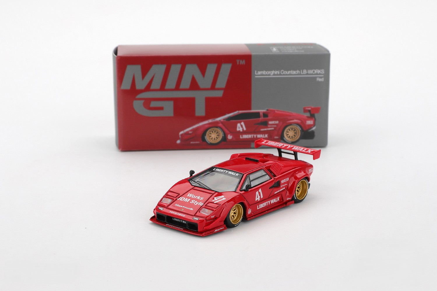 MiniGT 1/64 Lamborghini Countach LB-WORKS Red