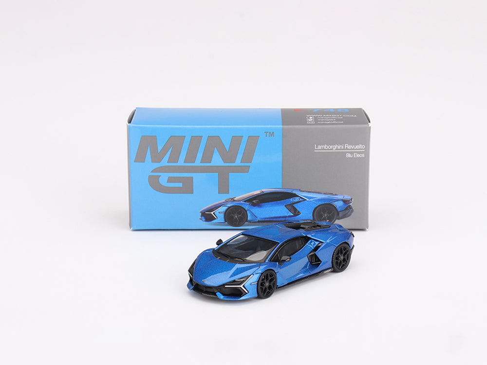 MiniGT 1/64 Lamborghini Revuelto Blue Eleos - Diecast Toyz Australia