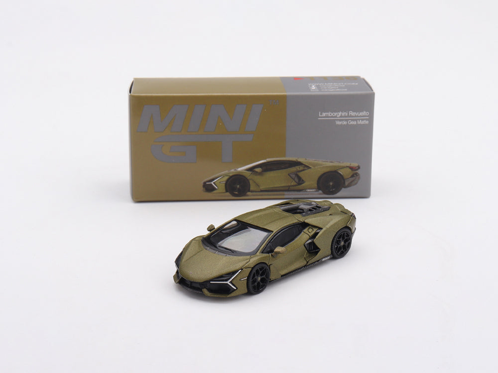 MiniGT Lamborghini Revuelto Verde Gea Matte - Diecast Toyz Australia