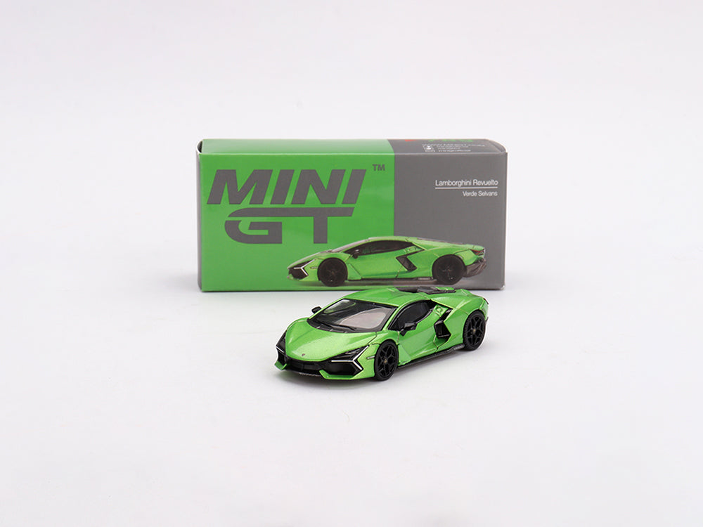 MiniGT 1/64 Lamborghini Revuelto Verde Selvans