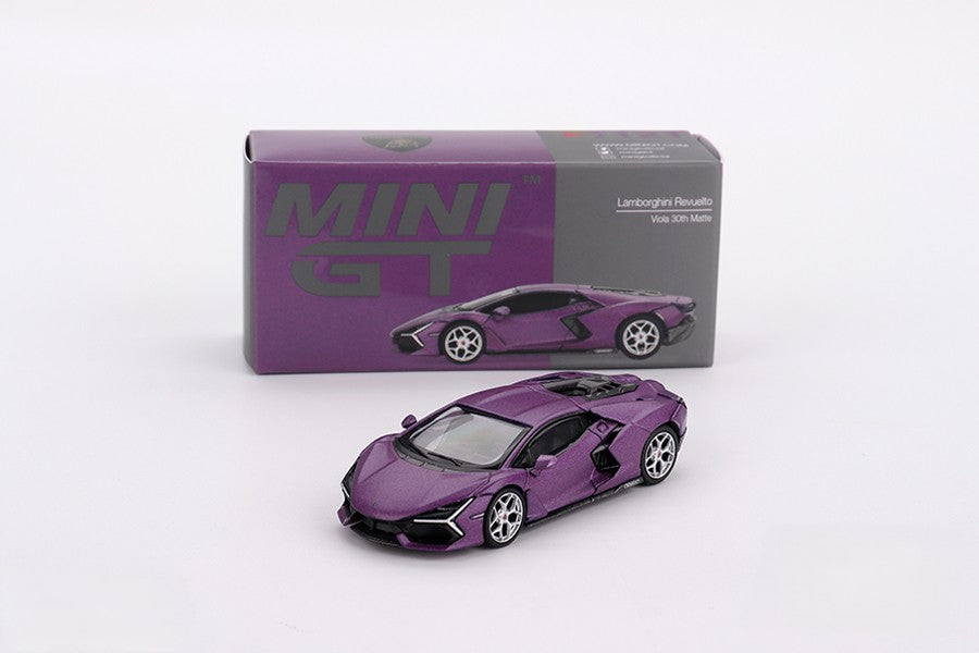 MiniGT 1/64 Lamborghini Revuelto Viola 30th Matte