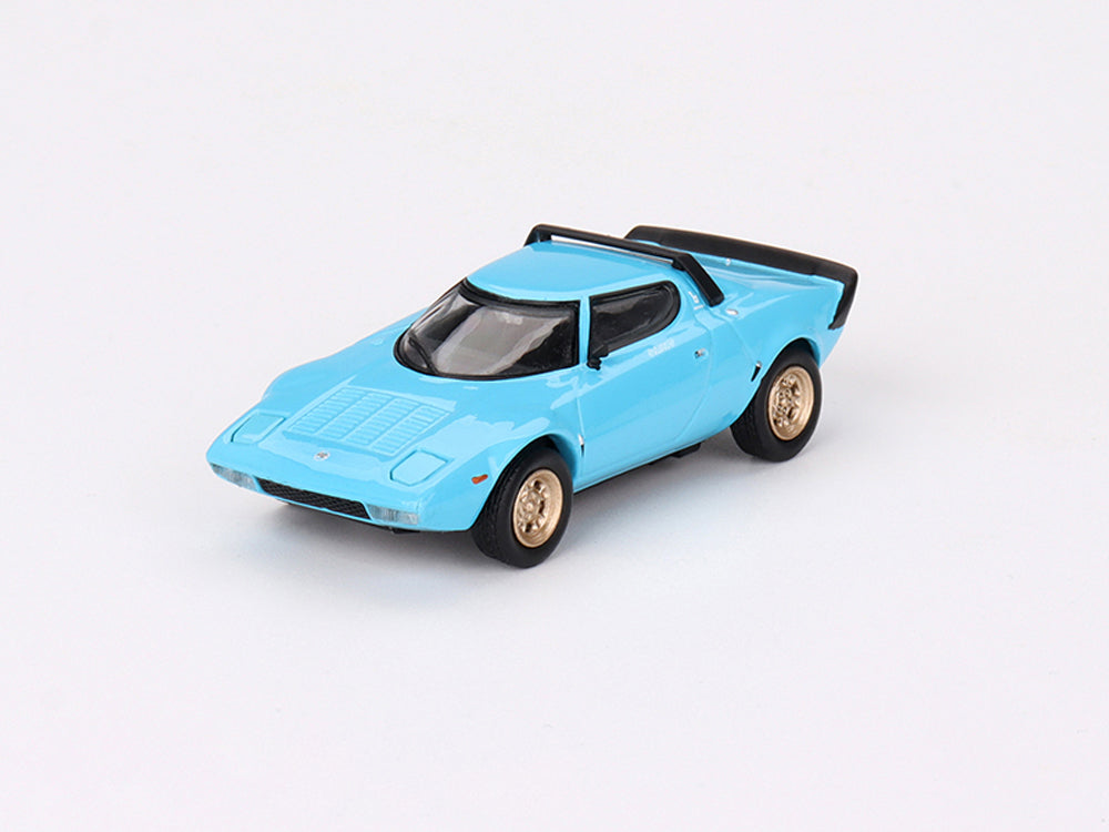 MiniGT 1/64 Lancia Stratos HF Stradale Azzuro Chiaro - Diecast Toyz Australia