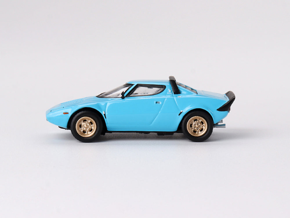 MiniGT 1/64 Lancia Stratos HF Stradale Azzuro Chiaro - Diecast Toyz Australia