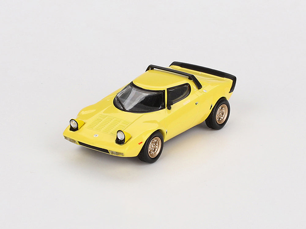 MiniGT 1/64 Lancia Stratos HF Stradale Giallo Fly - Diecast Toyz Australia