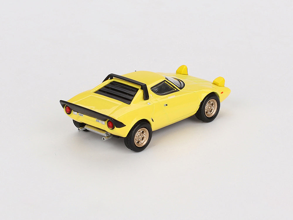 MiniGT 1/64 Lancia Stratos HF Stradale Giallo Fly - Diecast Toyz Australia