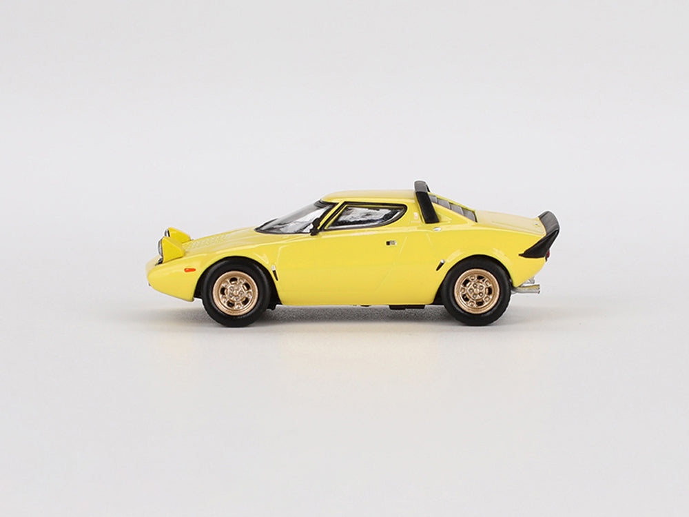 MiniGT 1/64 Lancia Stratos HF Stradale Giallo Fly - Diecast Toyz Australia