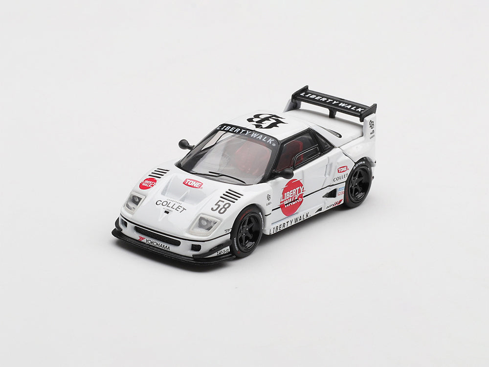 MiniGT Mazda AZ-1 Liberty Walk LB40 LB-Hinomaru White - Diecast Toyz Australia