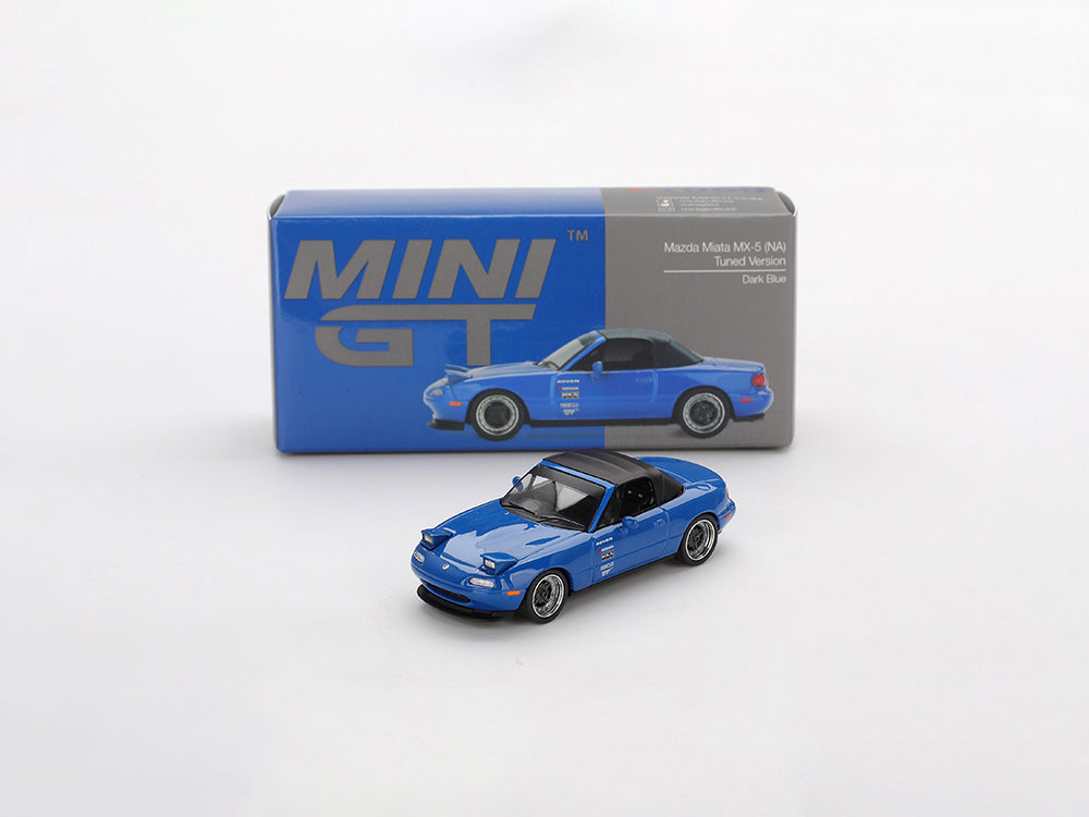 MiniGT 1/64 Mazda Miata MX5 NA Tuned Version Dark Blue