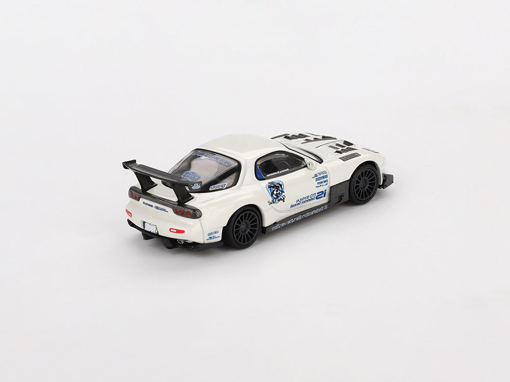 MiniGT 1/64 Mazda RX7 FD3S Itosyoukai Rei-gouki with RE Amemiya White