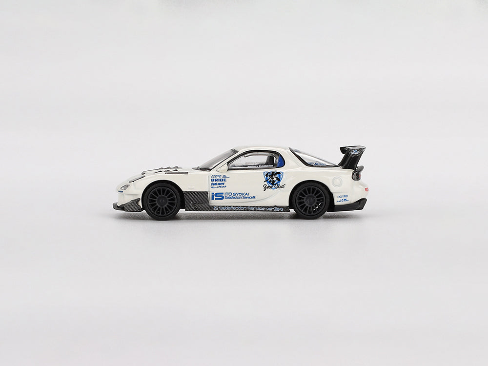 MiniGT 1/64 Mazda RX7 FD3S Itosyoukai Rei-gouki with RE Amemiya White