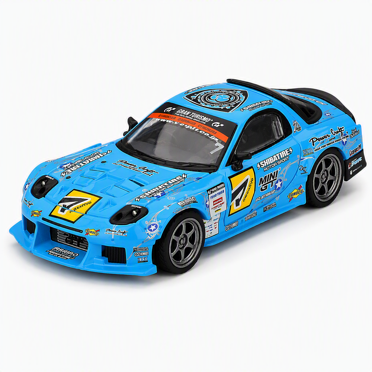 MiniGT 1/64 Mazda RX7 RE-Amemiya 2025 D1 GP Blue
